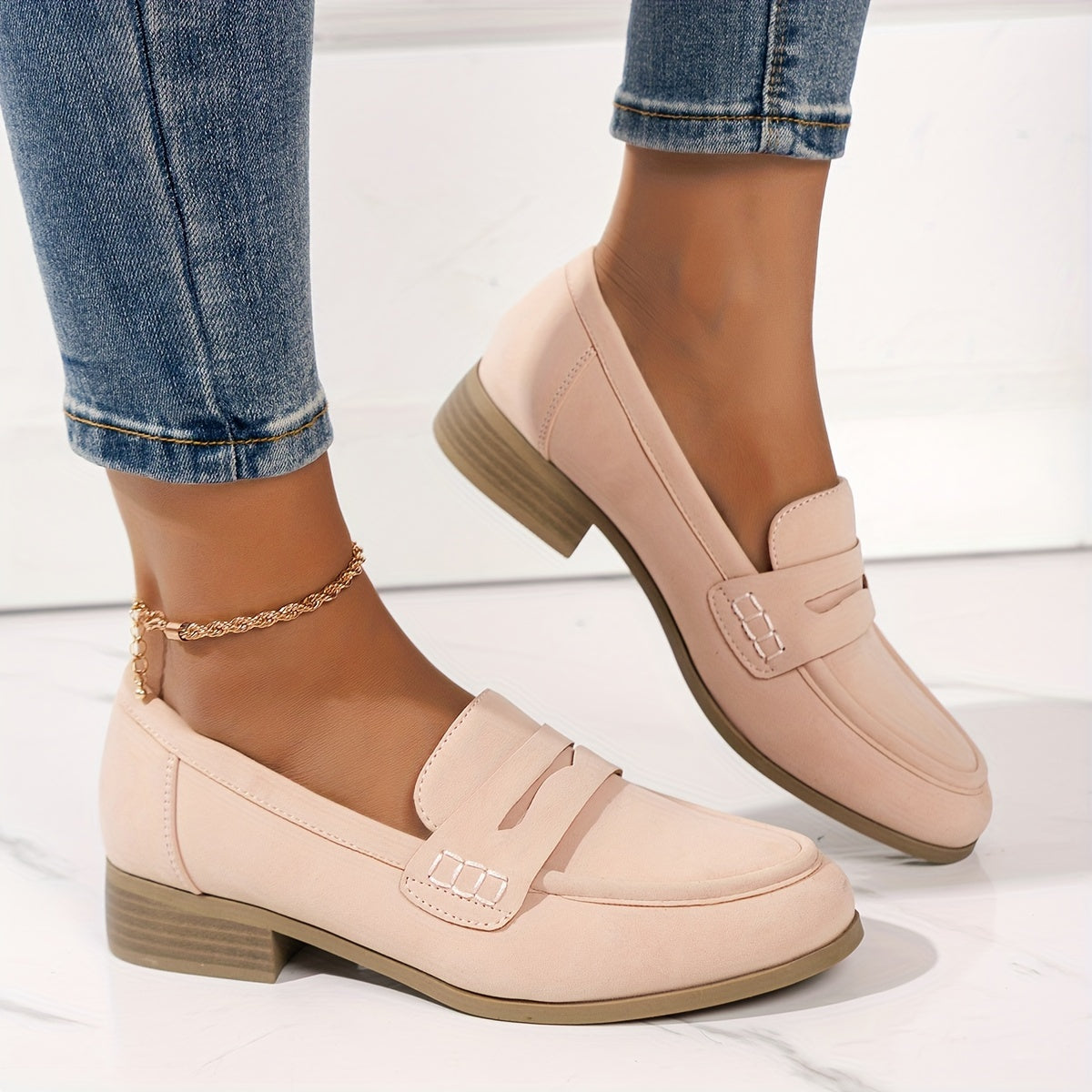 Women’s Slip-On Loafers – Casual Penny Loafers for All-Season Wear