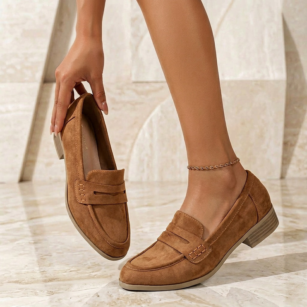 Women’s Slip-On Loafers – Casual Penny Loafers for All-Season Wear
