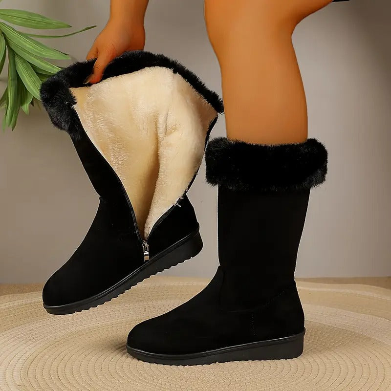 Women Orthopaedic Leather Boots with Anatomical Arch Support