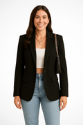 Women's Blazer - Tailored Fit with Single Button Closure
