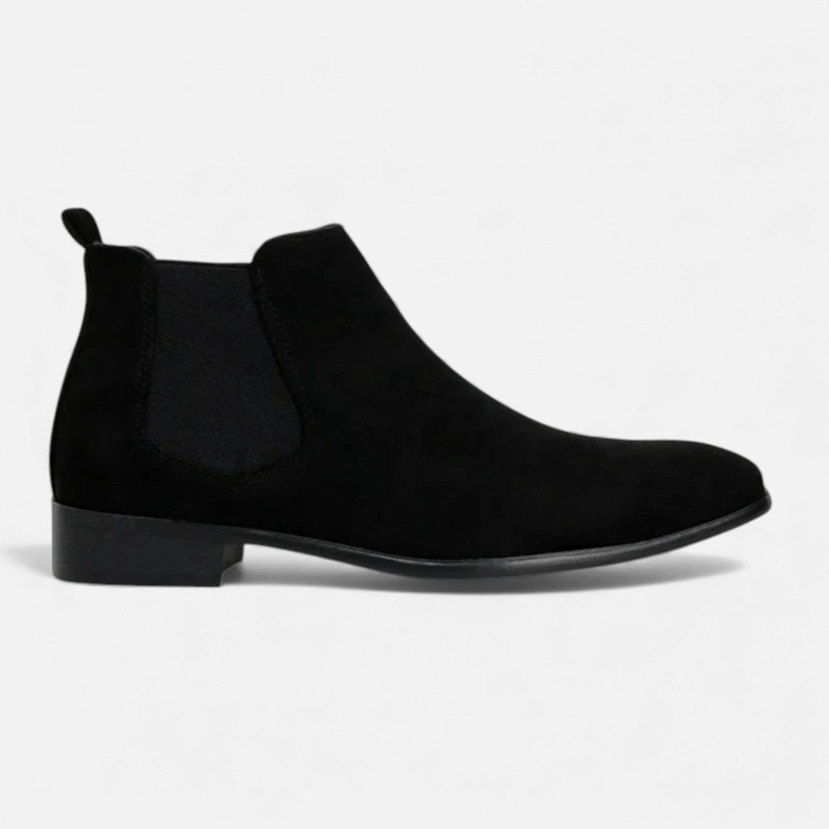 Men's Suede Chelsea Boots with Square Toe for Everyday Wear