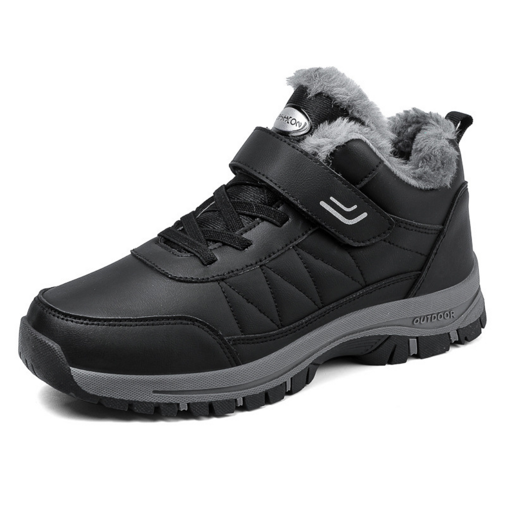 Men's Waterproof Winter Ankle Boots Plush Lined Anti-Slip