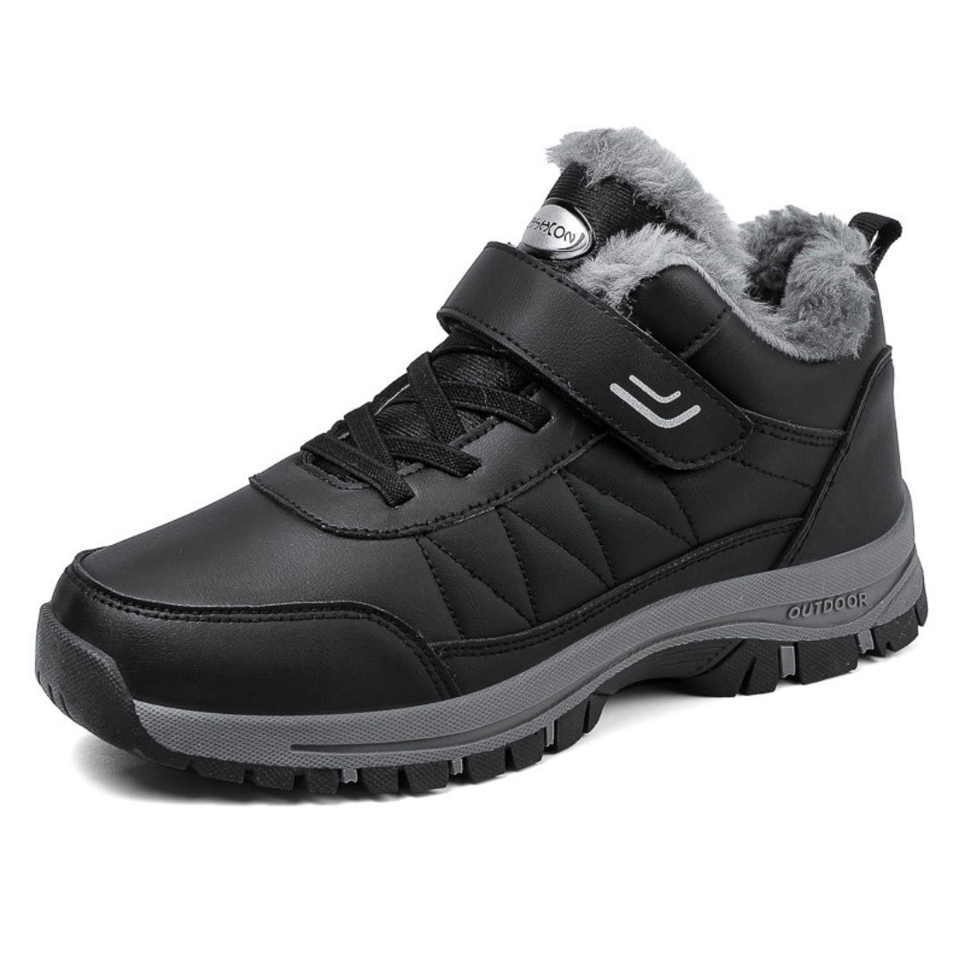 Men's Waterproof Winter Ankle Boots Plush Lined Anti-Slip