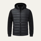Men's Hybrid Quilted Winter Jacket with Hood