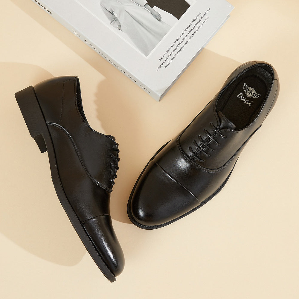 Men's Lace-Up Dress Shoes for Business and Weddings, Comfortable Fit