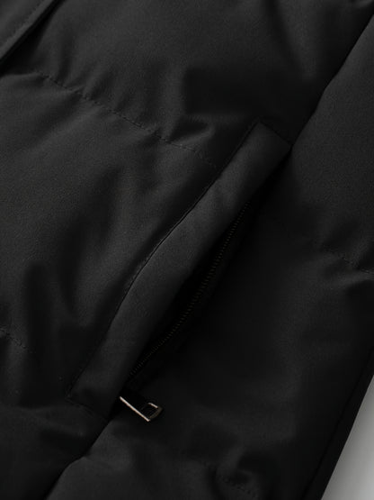 Women's Hooded Warm Winter Puffer Coat with Removable Hood