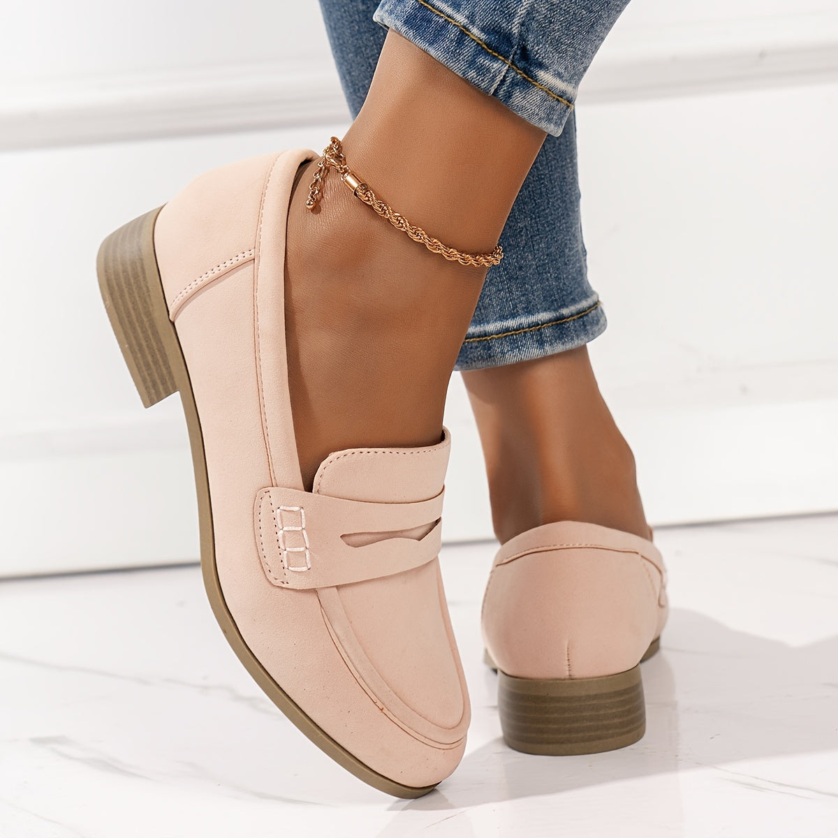 Women’s Slip-On Loafers – Casual Penny Loafers for All-Season Wear