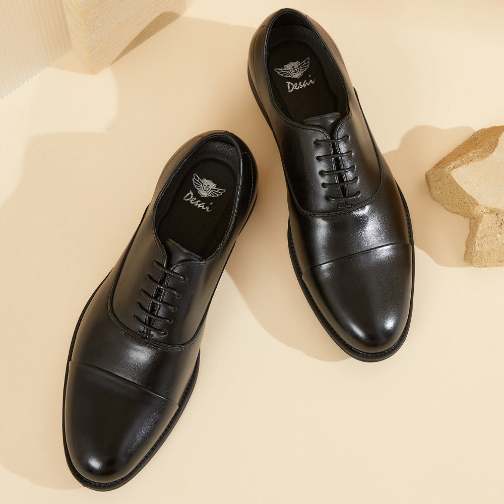 Men's Lace-Up Dress Shoes for Business and Weddings, Comfortable Fit