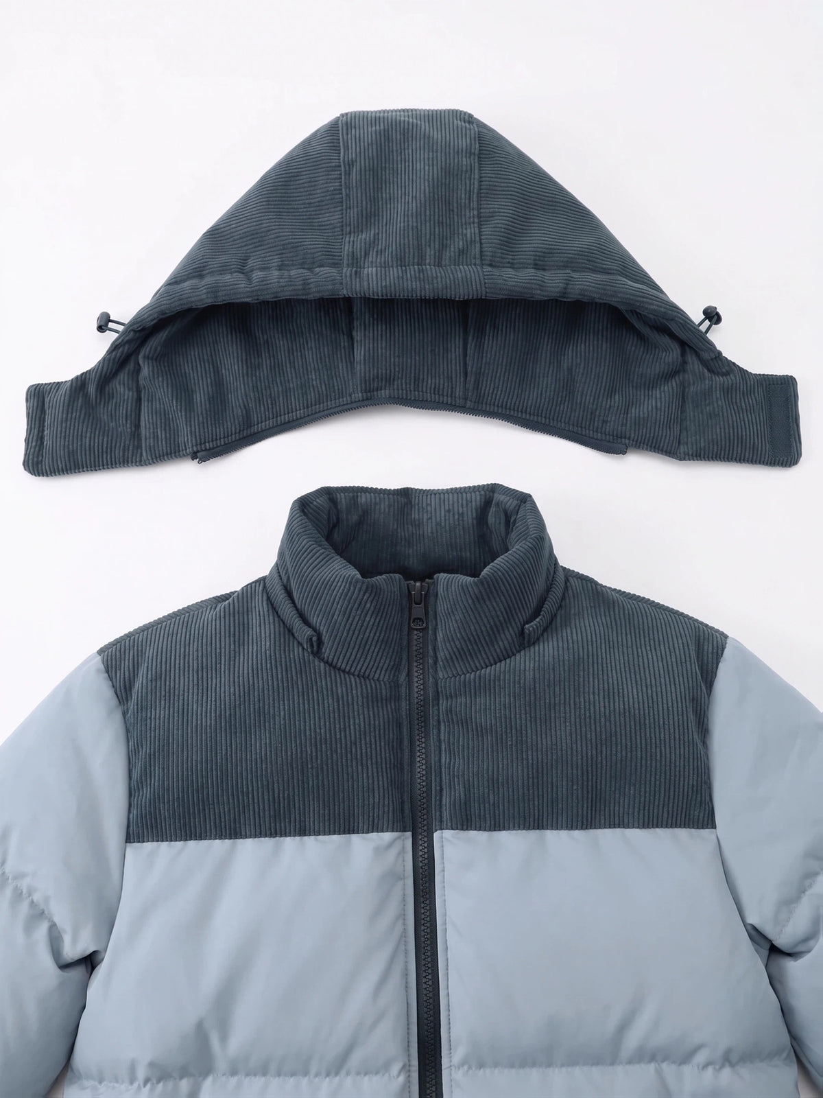 Men'S Fall Winter Thick Corduroy Jacket Casual Warm Coat - Hooded Jacket