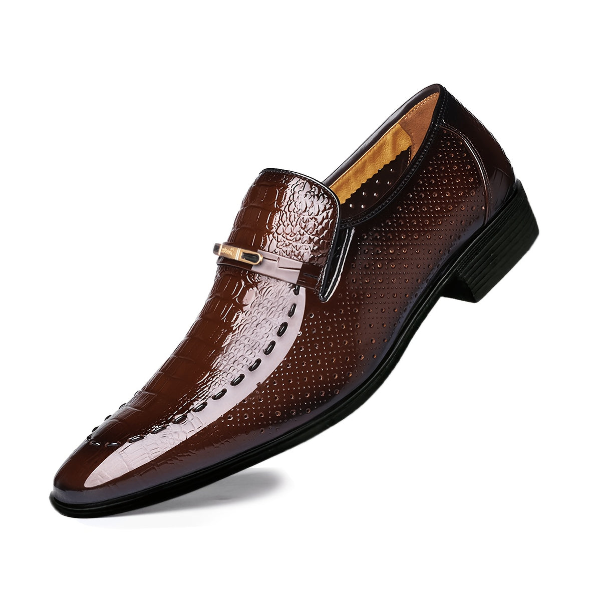 Men's Oxford Dress Shoes - Breathable Low-Top Sneakers for Business Casual