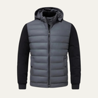 Men's Hybrid Quilted Winter Jacket with Hood