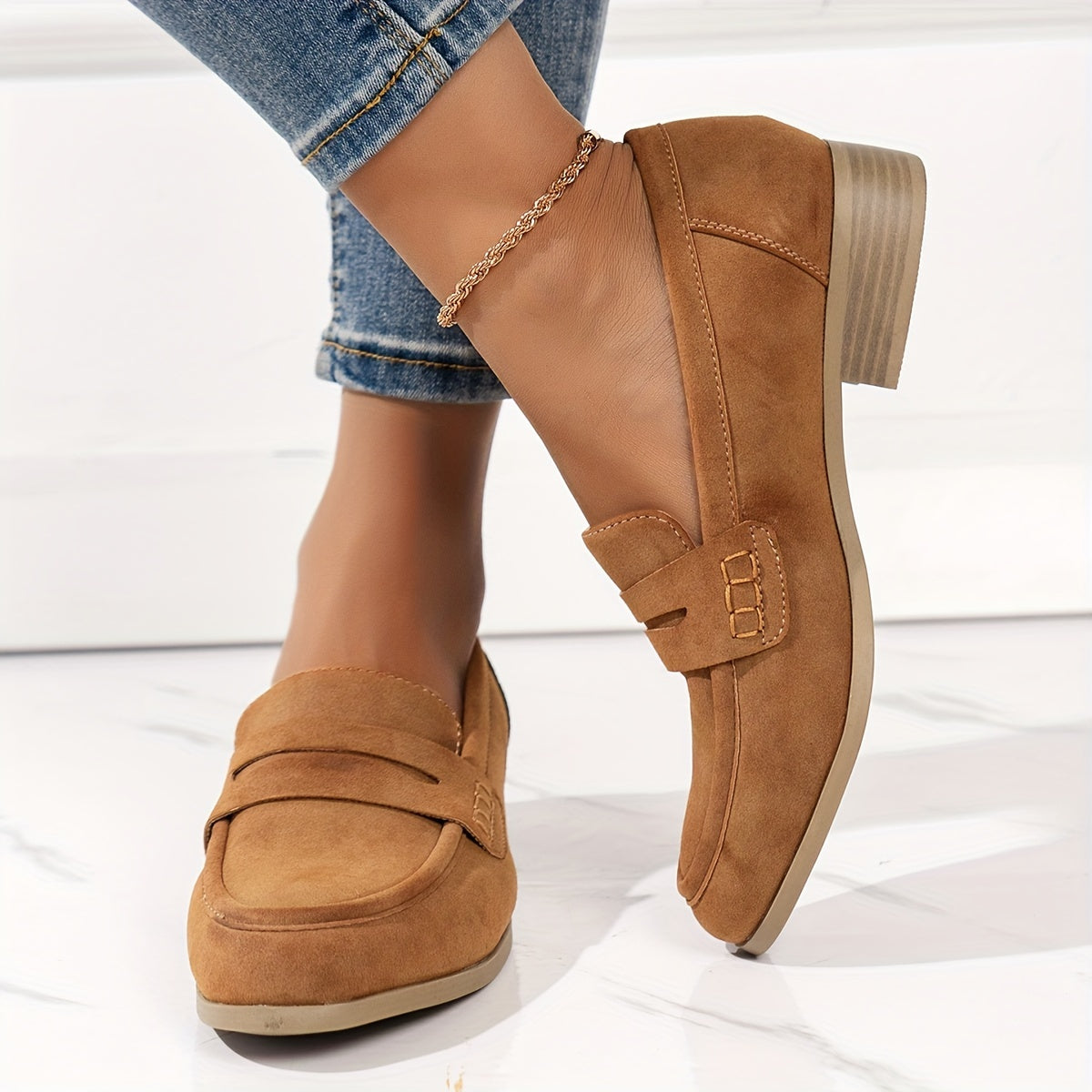 Women’s Slip-On Loafers – Casual Penny Loafers for All-Season Wear
