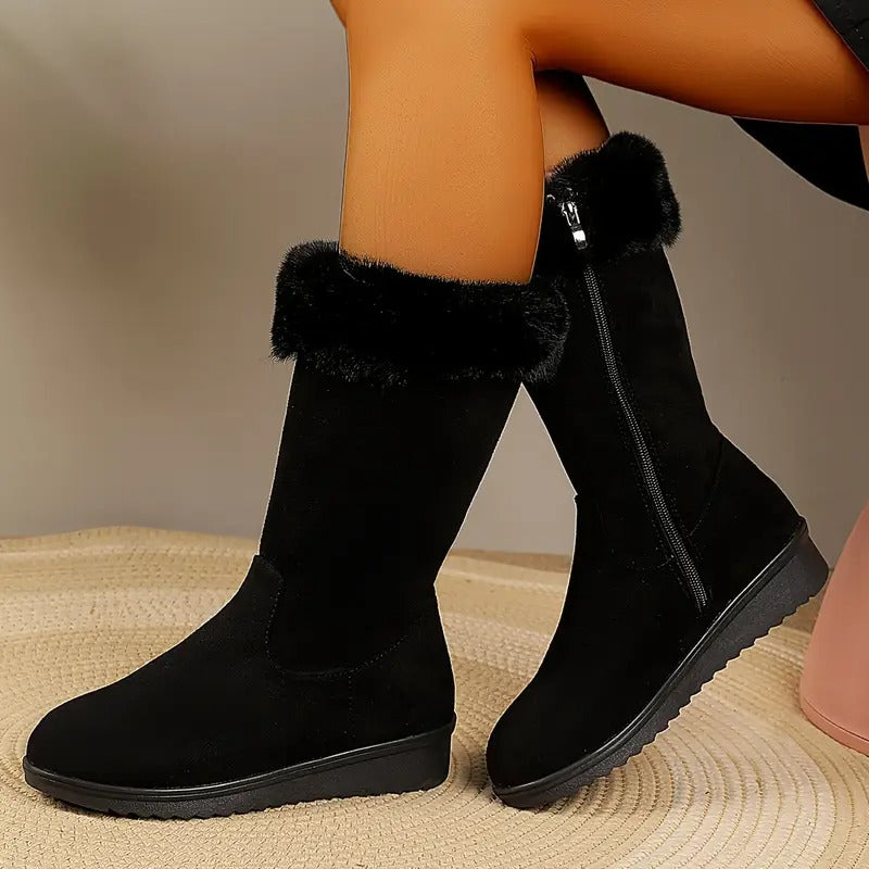 Women Orthopaedic Leather Boots with Anatomical Arch Support