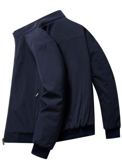 Winter Men's Windproof Stand Collar Jacket - Softshell, Casual Fit