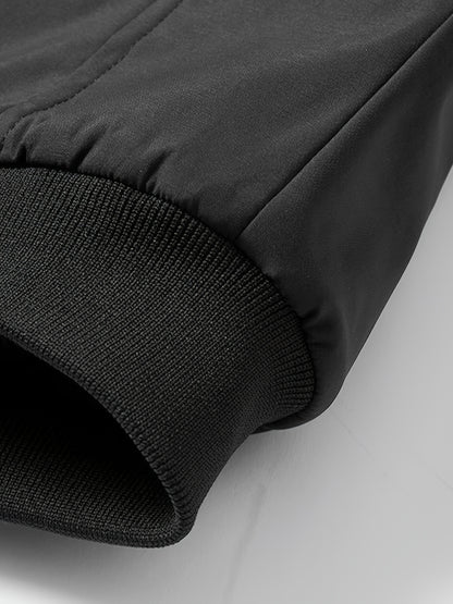 Winter Men's Windproof Stand Collar Jacket - Softshell, Casual Fit