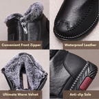 Women's Orthopedic Ankle Boots Waterproof Zip Arch Support