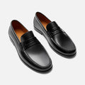 Men's Leather Penny Loafers - Genuine Cowhide - Slip-On Comfort