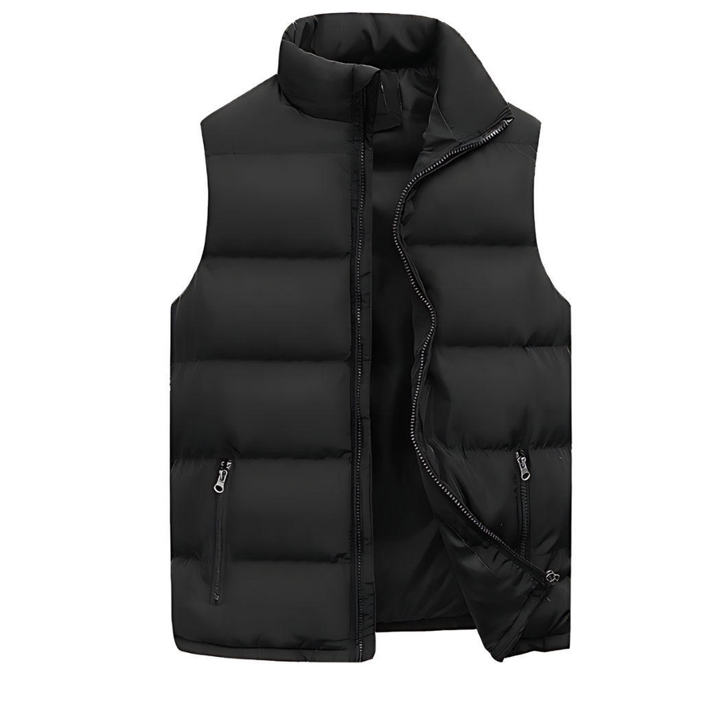 Men's Quilted Puffer Gilet with Zip Front