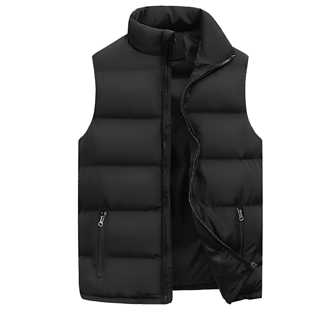 Men's Quilted Puffer Gilet with Zip Front