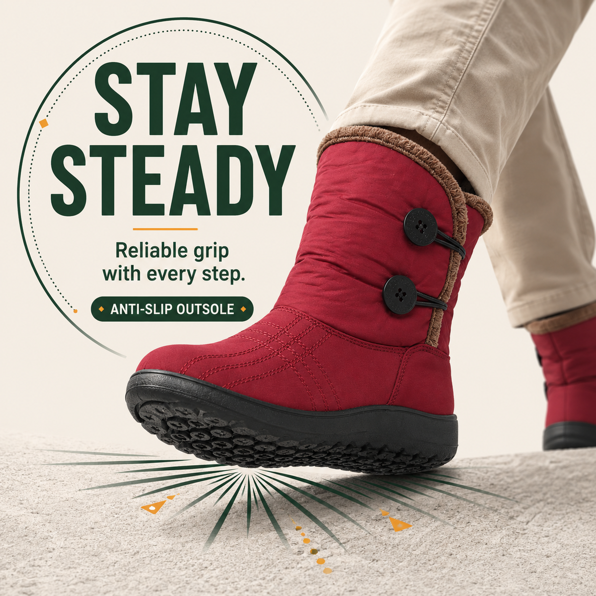 Women’s Waterproof Fleece-Lined Winter Boots