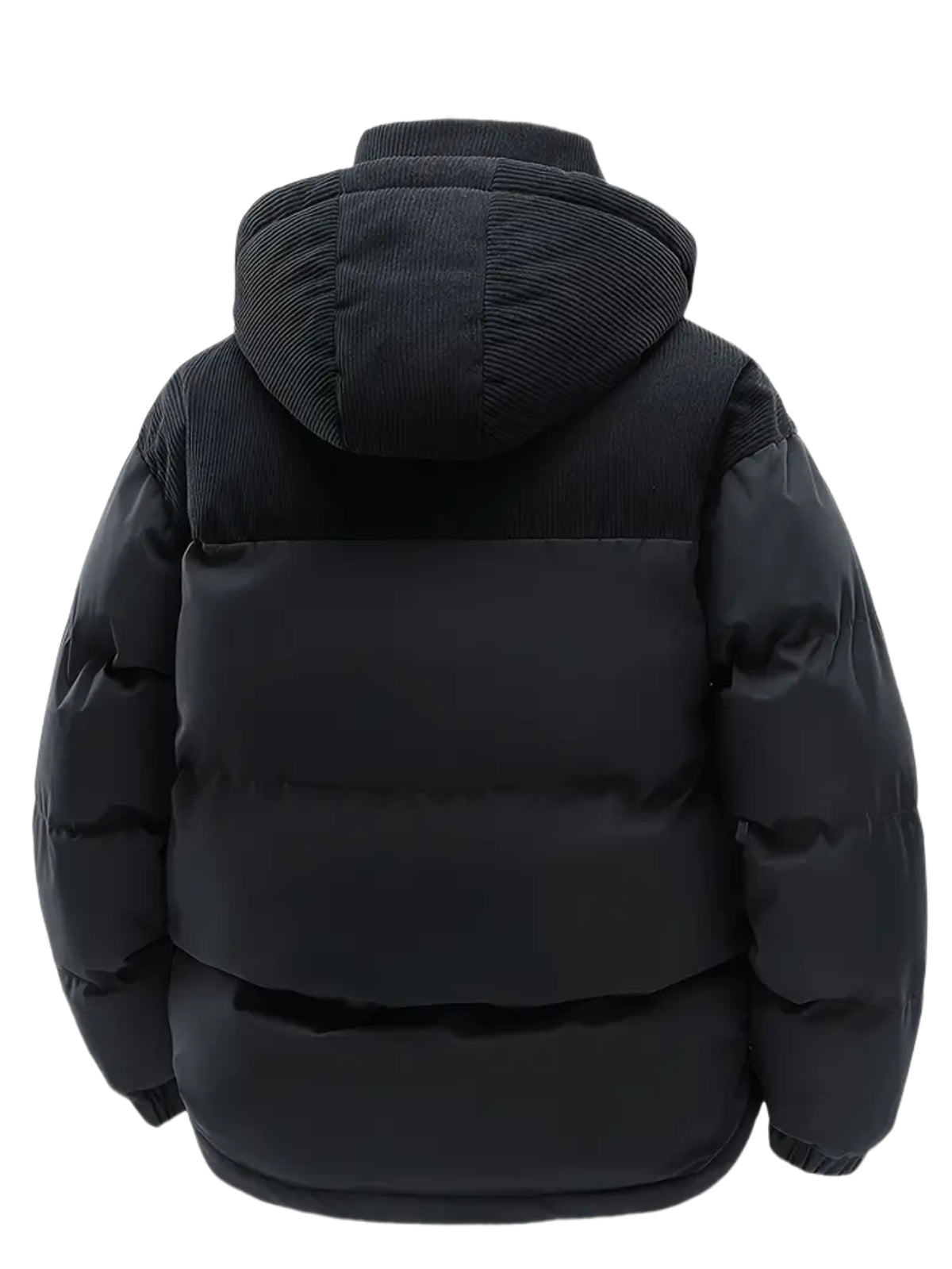 Men'S Fall Winter Thick Corduroy Jacket Casual Warm Coat - Hooded Jacket