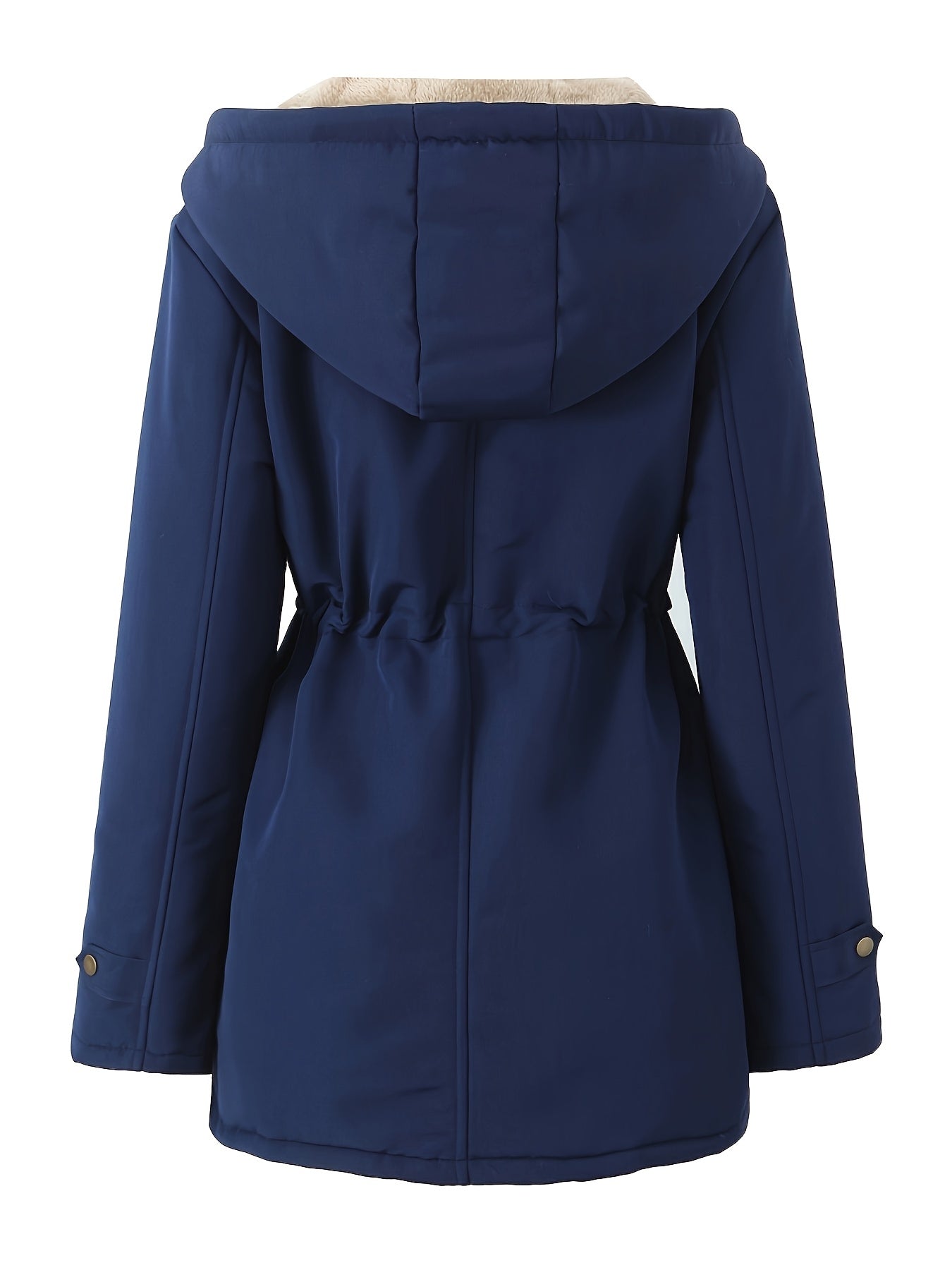 Women's Winter Hooded Parka Jacket - Heavy-Duty Cold Weather Coat