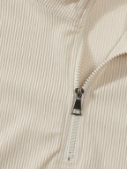 Men's Half-Zip Knit Sweater, Comfortable Casual Pullover for Autumn Wear