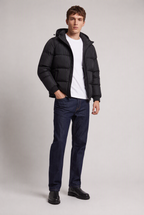 Men’s Hooded Puffer Jacket - Front Zip