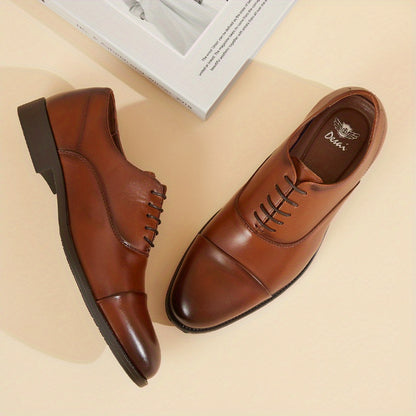 Men's Lace-Up Dress Shoes for Business and Weddings, Comfortable Fit