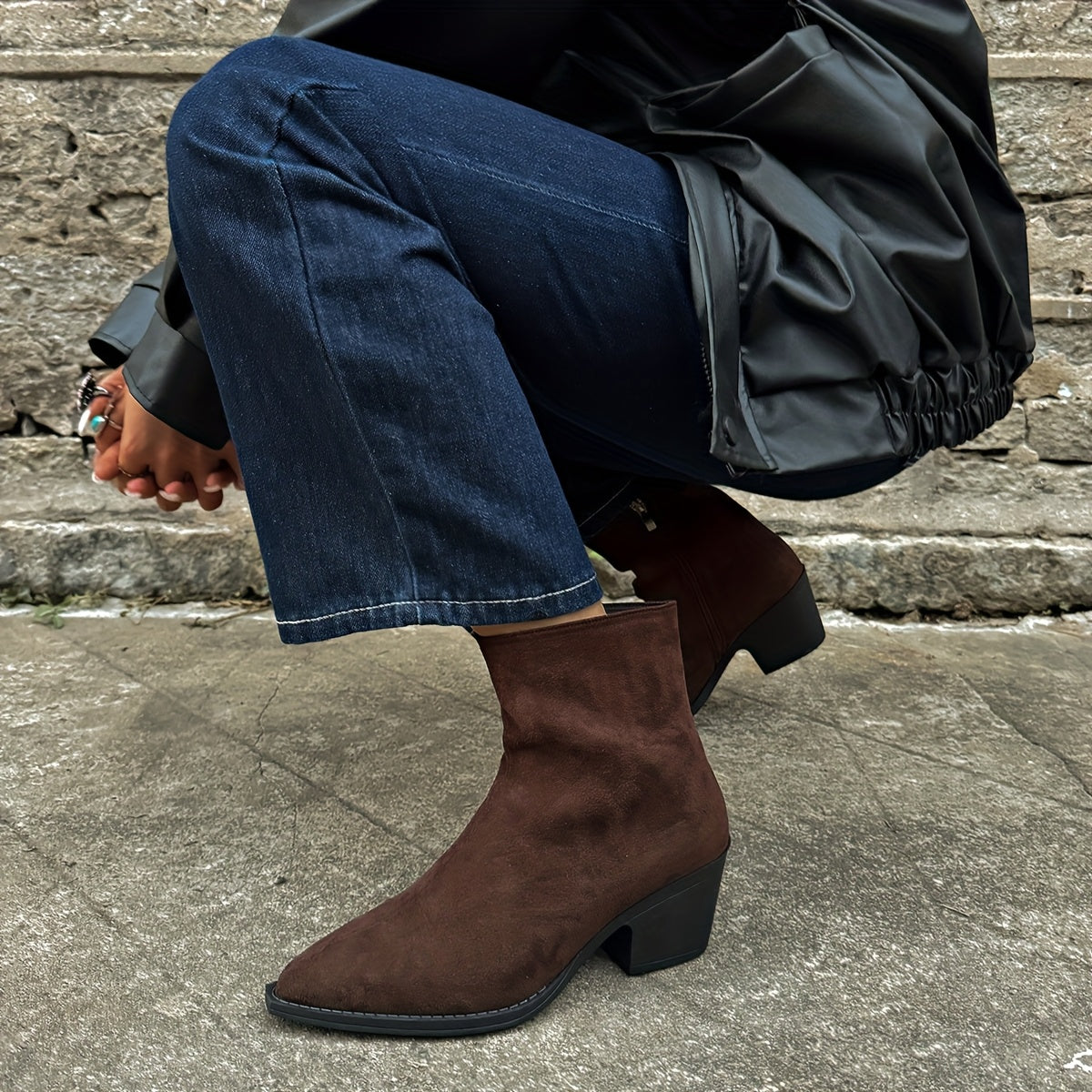 Women's Mid-Calf Boots, Flannel Upper for Year-Round Comfort