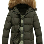 Women's Hooded Warm Winter Puffer Coat with Removable Hood