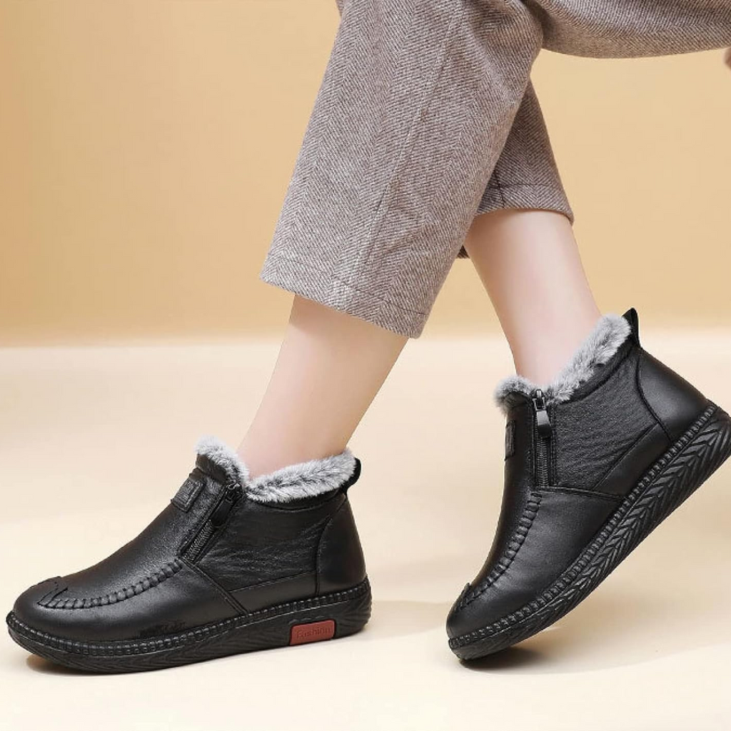 Women's Orthopedic Ankle Boots Waterproof Zip Arch Support