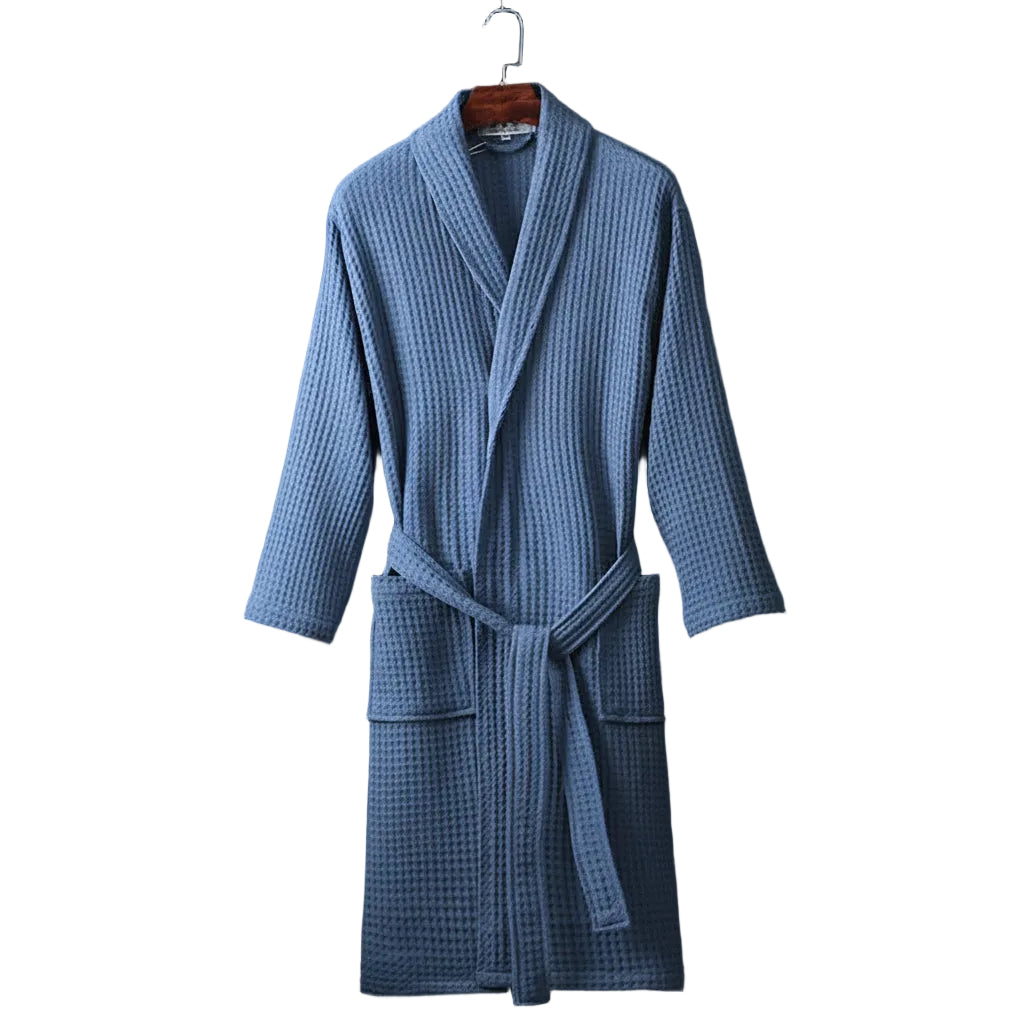 Unisex Soft Dressing Gown - Comfortable Tie-Waist Design for Everyday Use