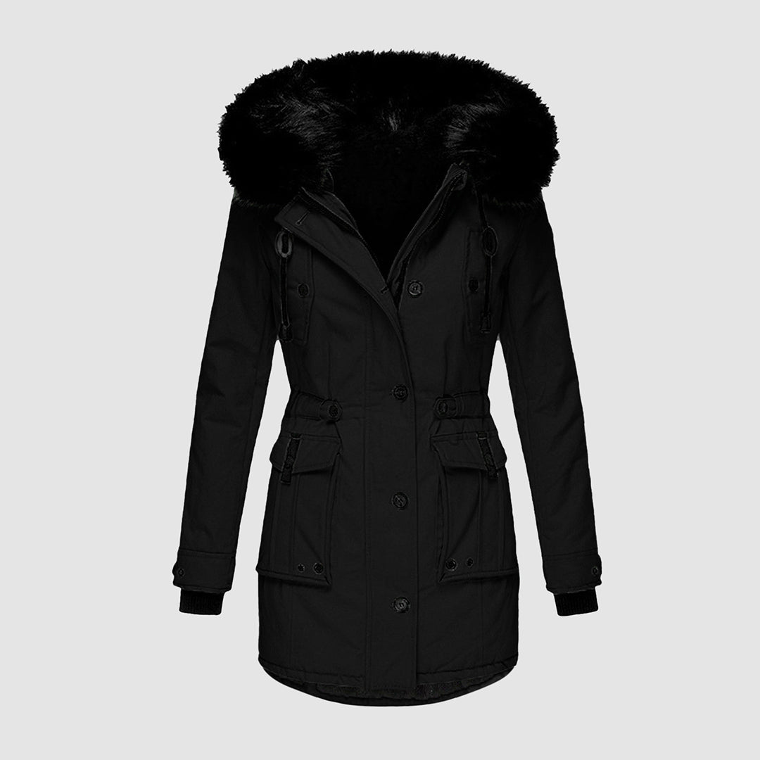 Long Women's Winter Parka – Thermal and Waterproof for Cold Days