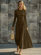 Women's Pleated Maxi Dress