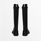 Women Knee-High Leather Boots for All-Day Comfort and Style