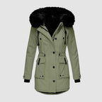 Long Women's Winter Parka – Thermal and Waterproof for Cold Days