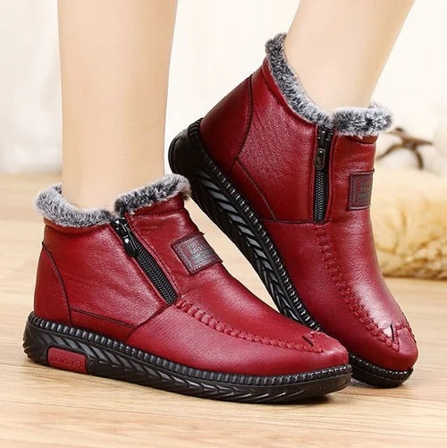 Women's Orthopedic Ankle Boots Waterproof Zip Arch Support
