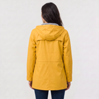 Women's Waterproof Hooded Rain Jacket - Lightweight Wind-Resistant Coat