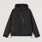 Women's Short Hooded Rain Jacket for Everyday Weather Protection