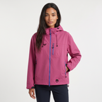 Women's Short Hooded Rain Jacket for Everyday Weather Protection