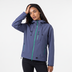 Women's Short Hooded Rain Jacket for Everyday Weather Protection