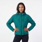 Women's Short Hooded Rain Jacket for Everyday Weather Protection