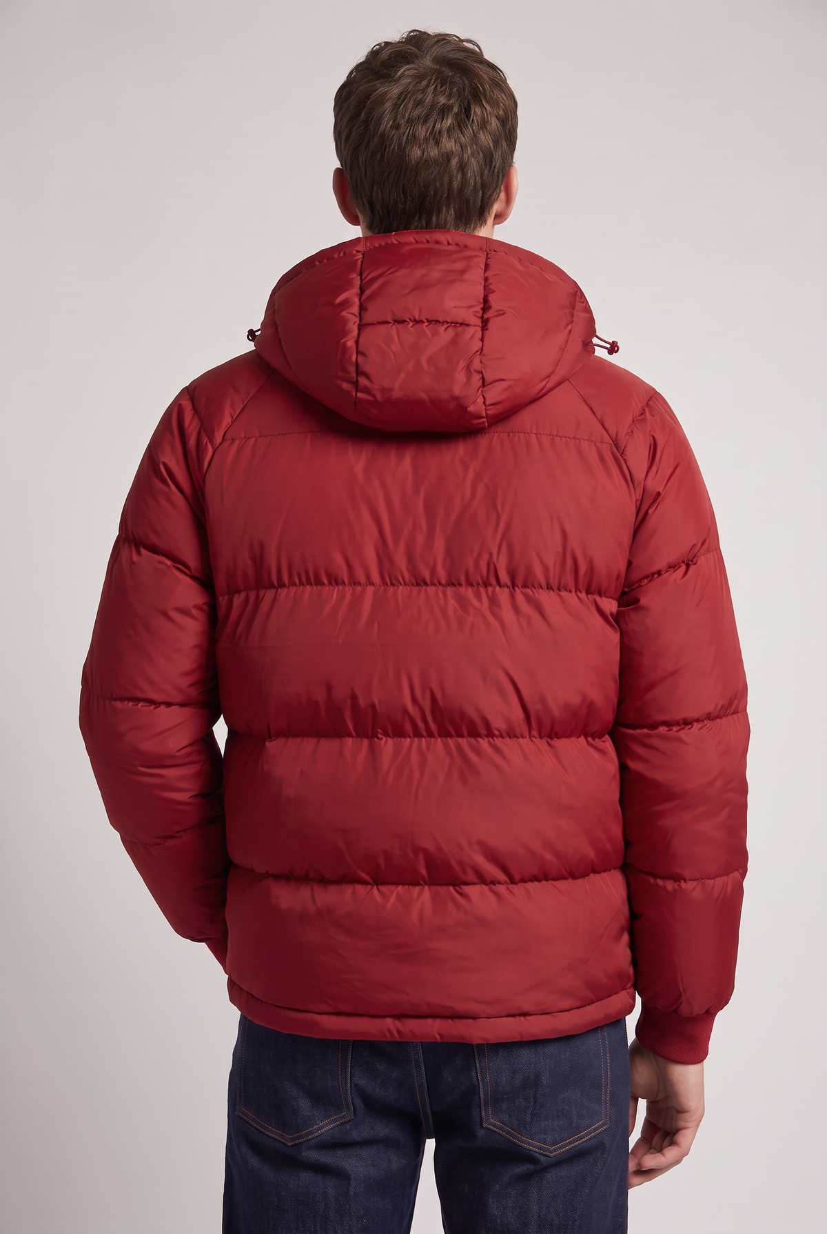 Men’s Hooded Puffer Jacket - Front Zip