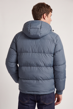 Men’s Hooded Puffer Jacket - Front Zip