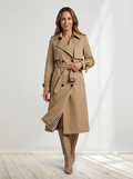 Belted Trench Coat Woman