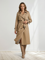 Belted Trench Coat Woman