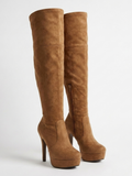 Knee High Stiletto Boots with Side Zipper for Everyday and Evening Wear
