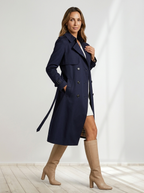 Belted Trench Coat Woman