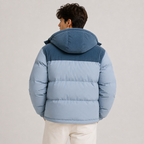 Men's Hooded Winter Puffer Jacket - Thickened, Windproof Warmth
